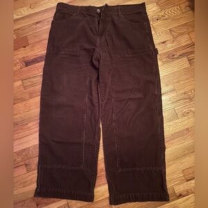 Brown Double Knee Corduroy Pants